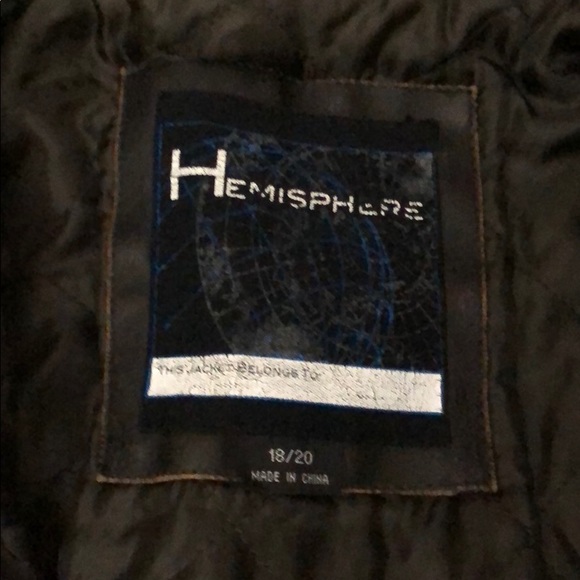 Hemisphere leather jacket with attached hood - Picture 4 of 5